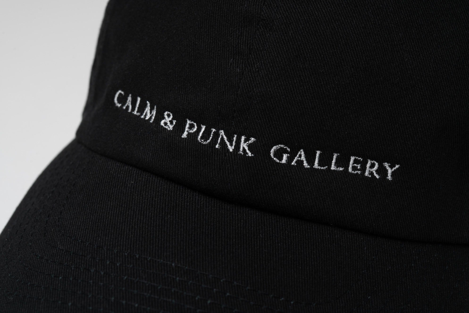 CALM & PUNK GALLERY CAP【BLACK】