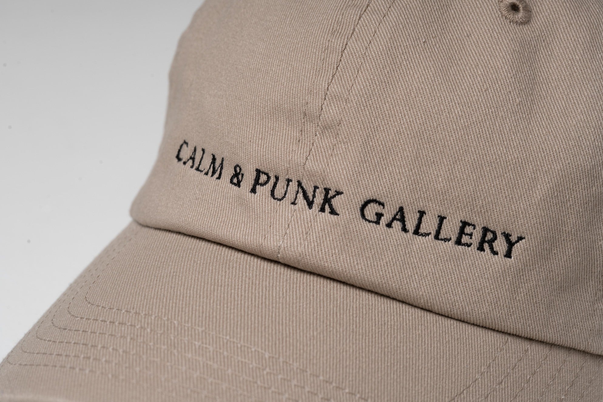 CALM & PUNK GALLERY CAP【KHAKI】
