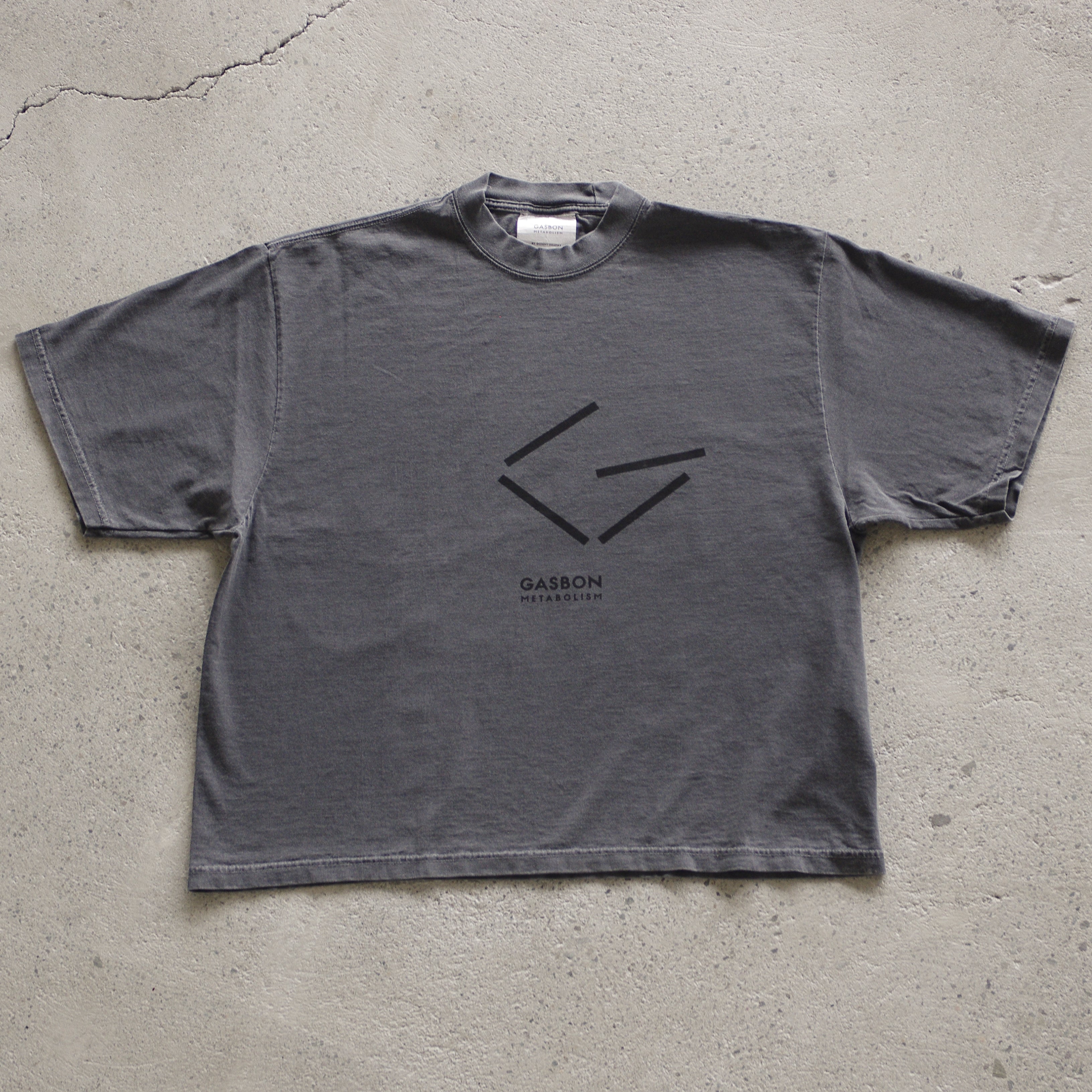 GASBON METABOLISM  〈G〉T-shirt　ブラック