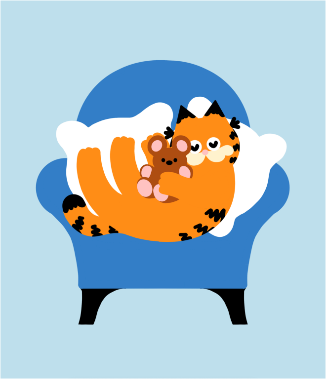 Garfield and Pooky  / umao