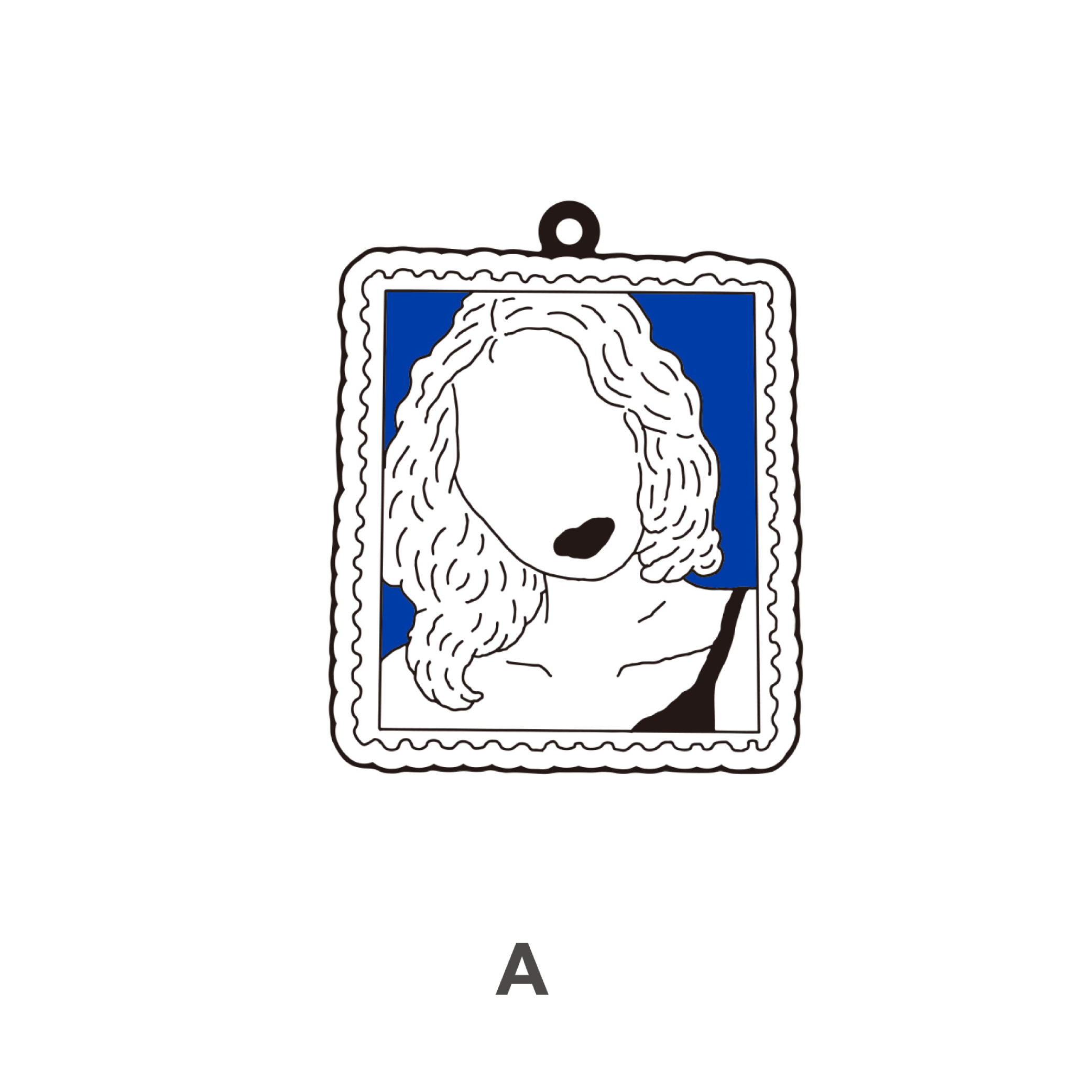 AUTO MOAI Rubber Keychain