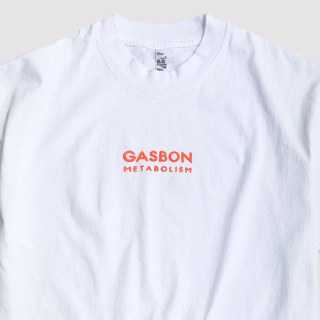 GASBON METABOLISM T-shirt 【White*Pink Apricot】