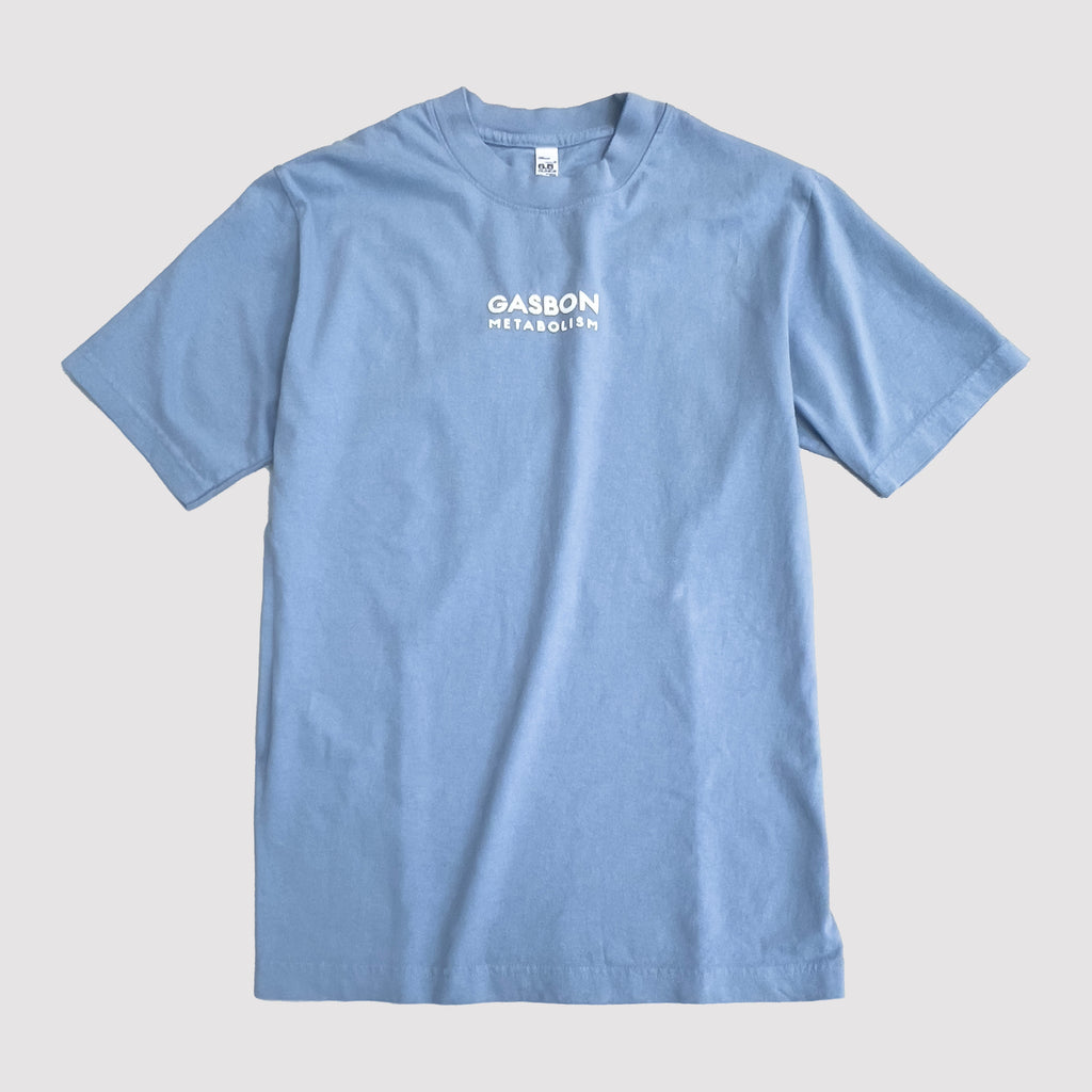 GASBON METABOLISM T-shirt 【クリアーブルー*オフホワイト】