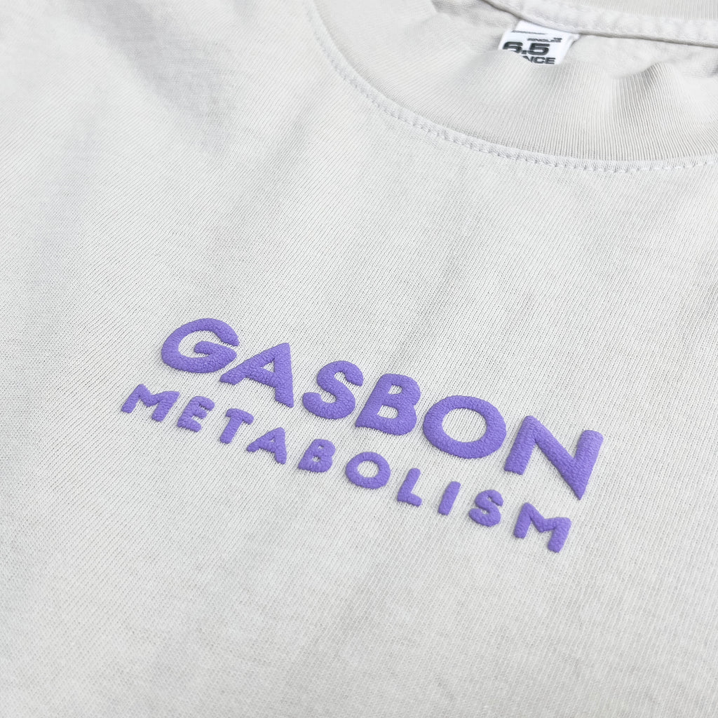 GASBON METABOLISM T-shirt 【セメント*パープル】