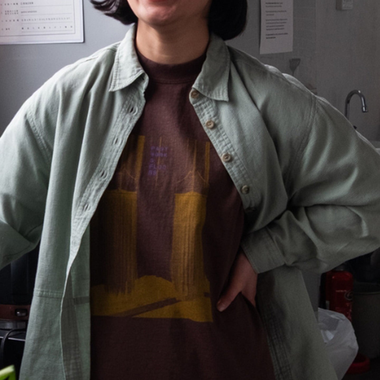 “Spinning Mop/Golden Hair”T-shirt