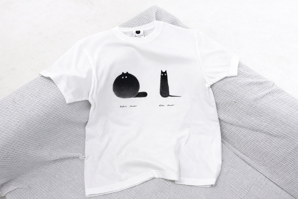 カムウェイ・フォン　Tシャツ / Kitty No. 3 - Before shower / After shower