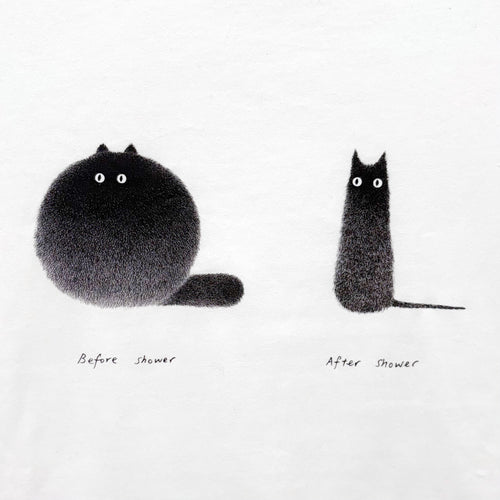 カムウェイ・フォン　Tシャツ / Kitty No. 3 - Before shower / After shower