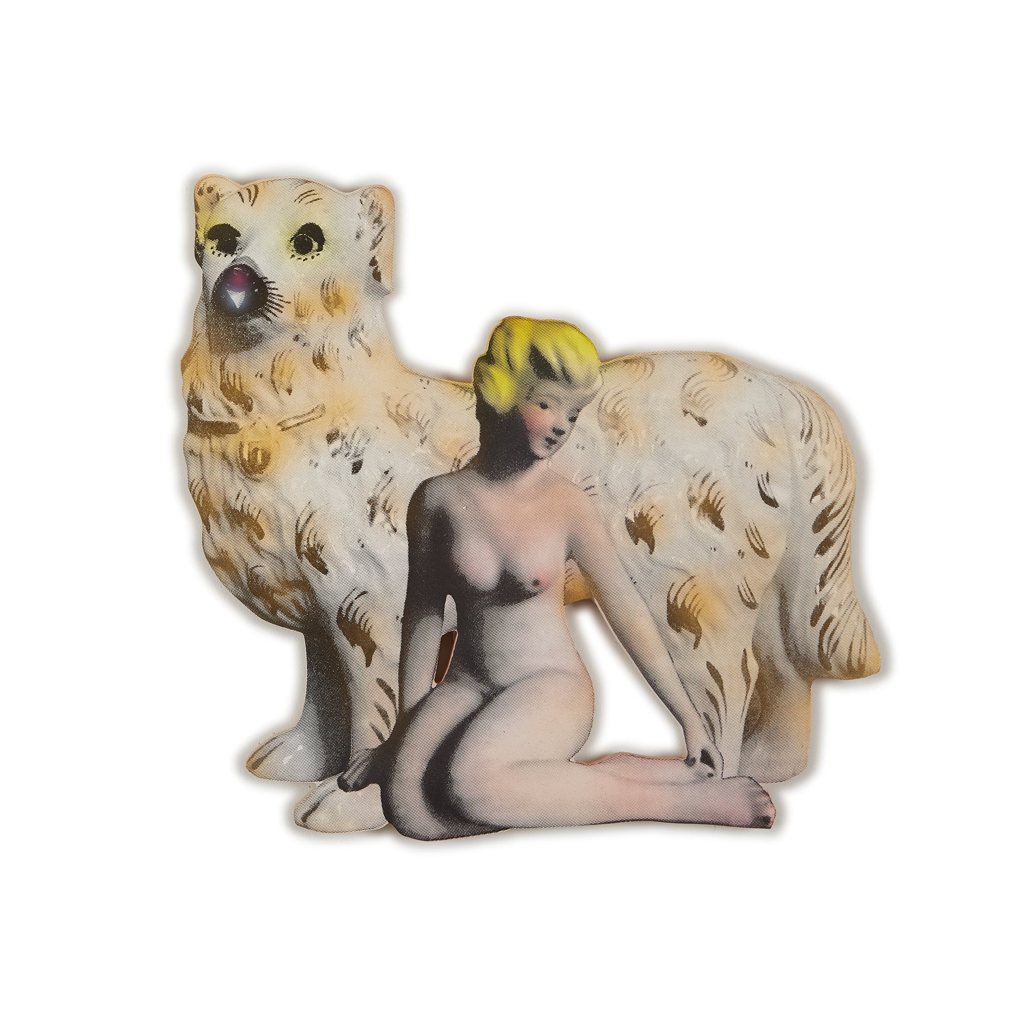 「dog, ghost」 NICK ATKINS "DOG WITH LAYING GIRL"