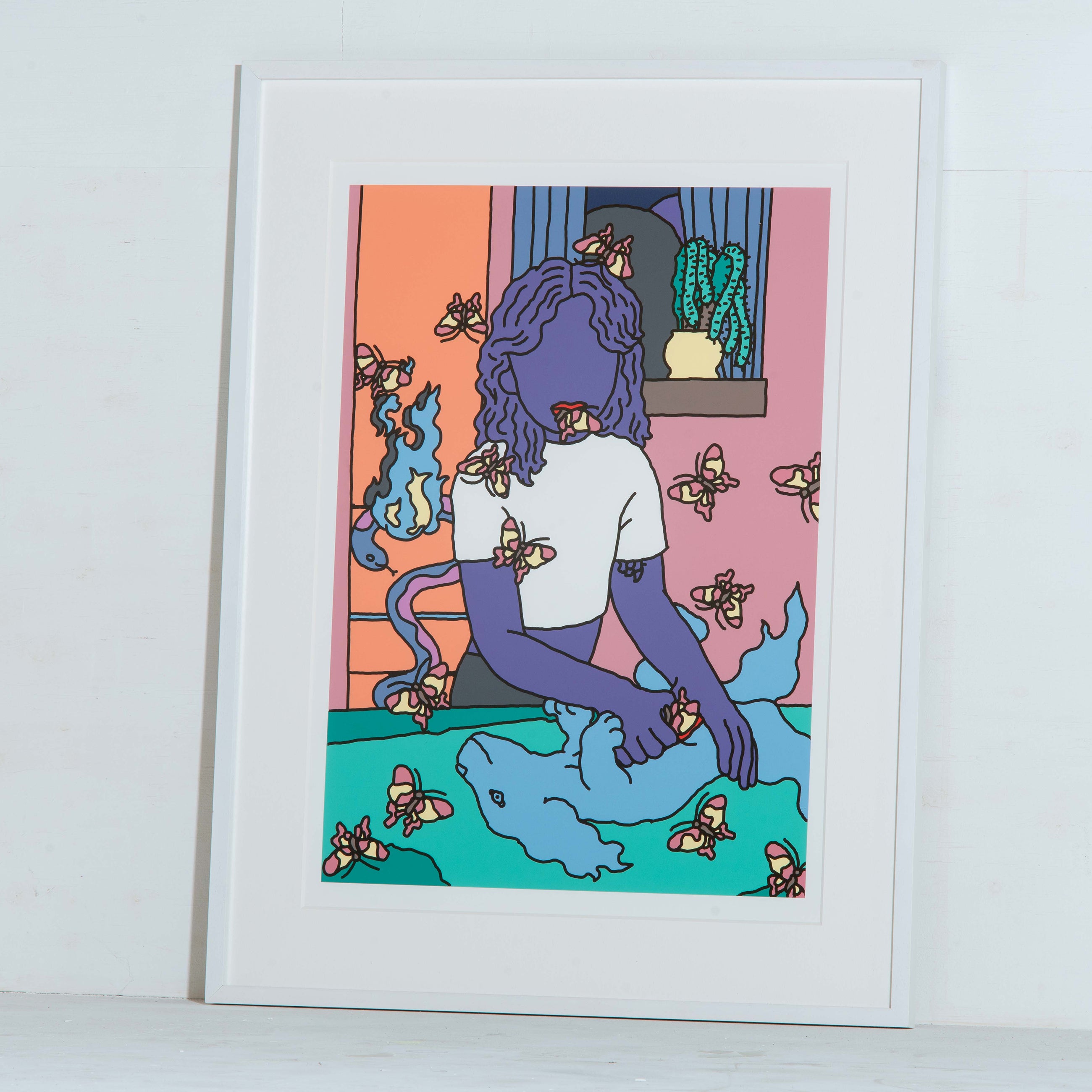 AUTO MOAI Silk screen print