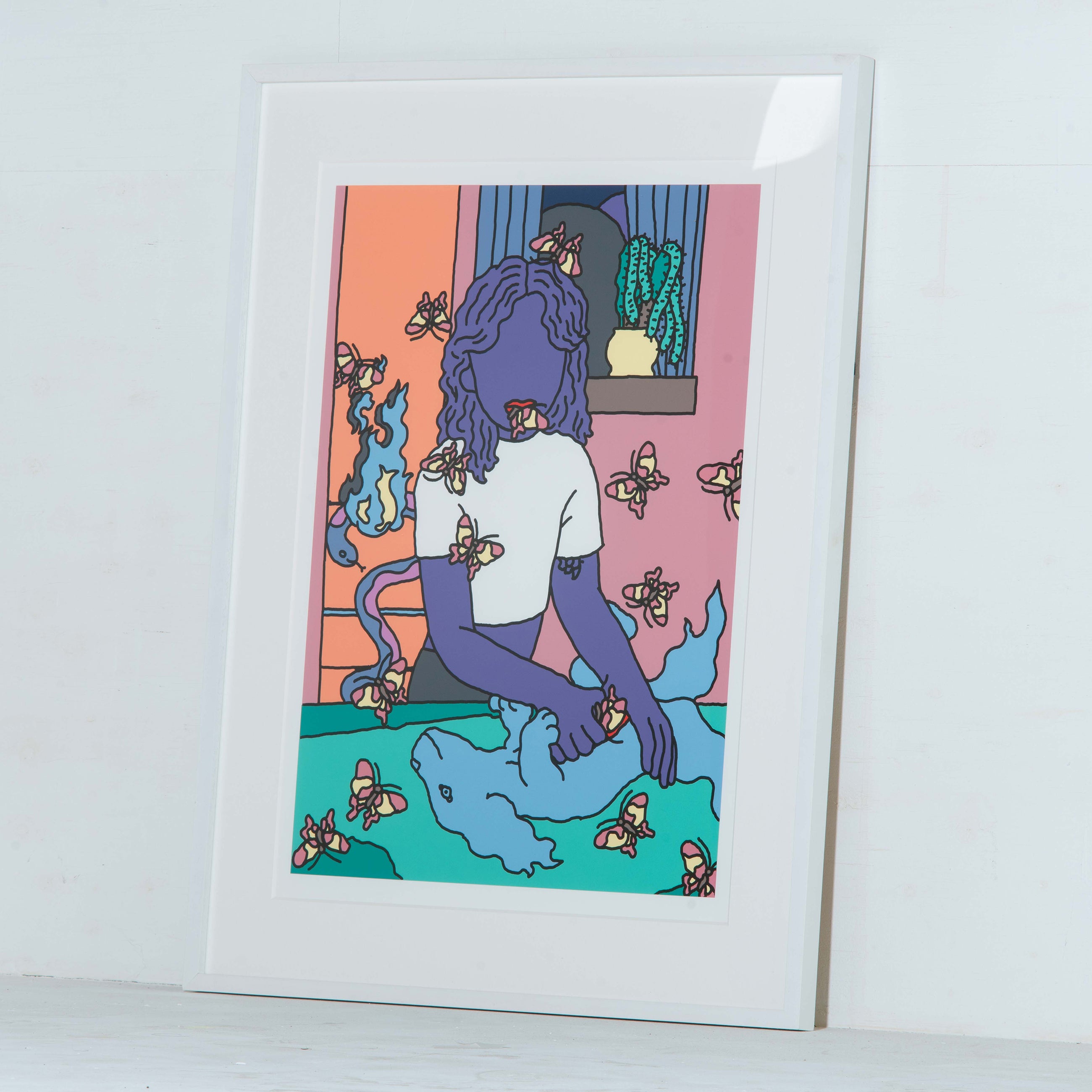 AUTO MOAI Silk screen print