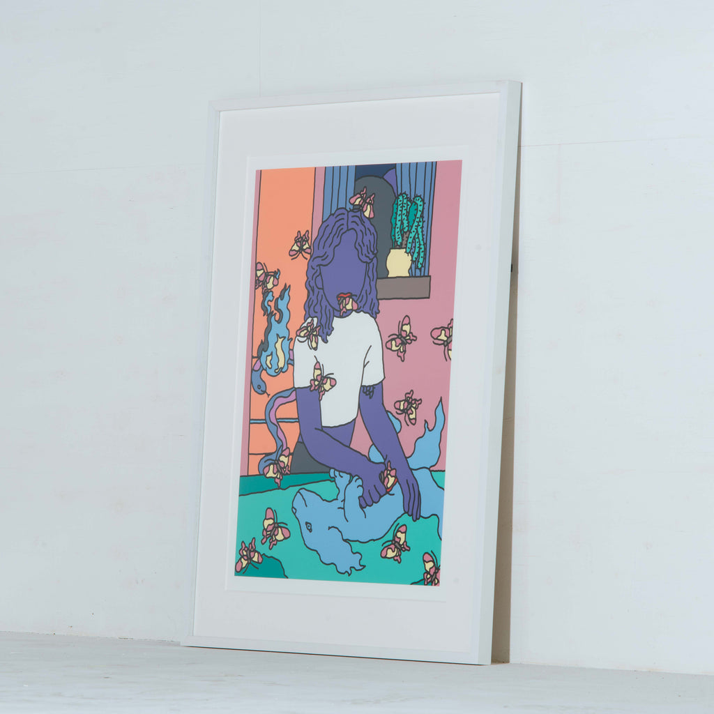 AUTO MOAI Silk screen print