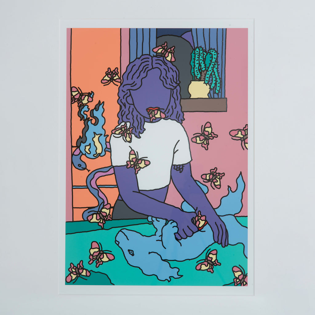 AUTO MOAI Silk screen print