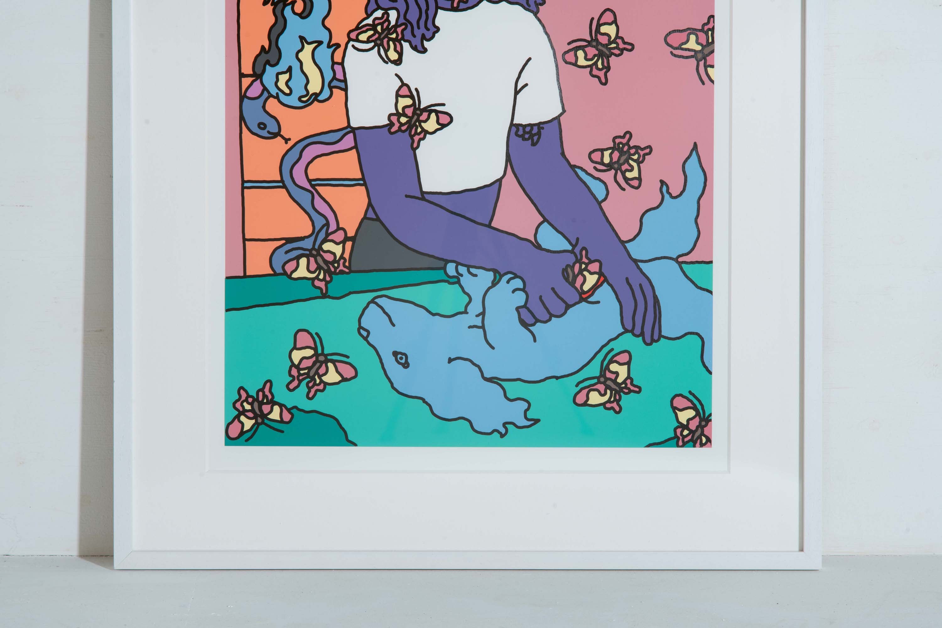 AUTO MOAI Silk screen print